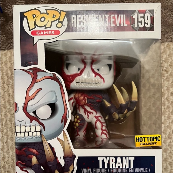 Tyrant Resident Evil Hot Topic Exclusive Funko Pop #159